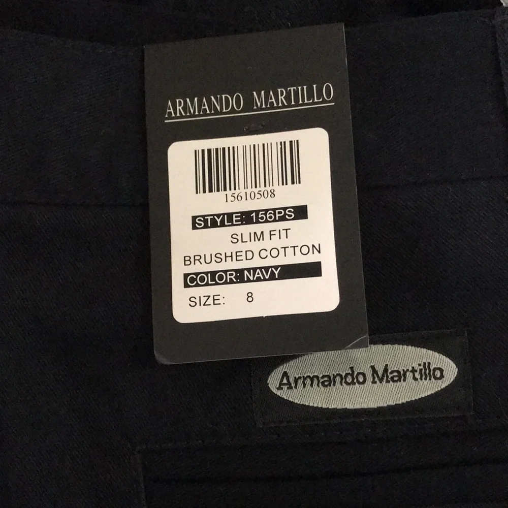 ARMANDO MARTILLO Black Suite Pants Size 8 - Picture 4 of 5